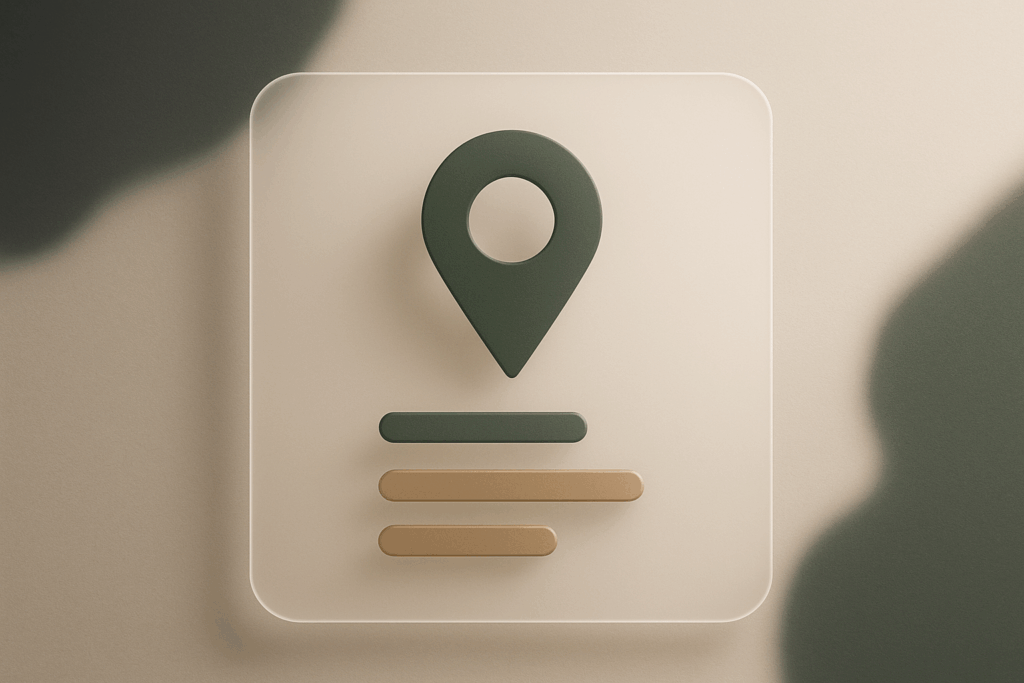 Local SEO optimization map and search results for ATM & Co. small business marketing clients